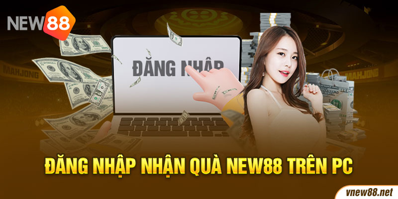 Đăng nhập nhận quà New88 trên PC