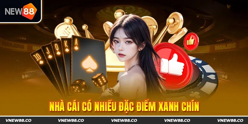 Nhà cái có nhiều đặc điểm xanh chín